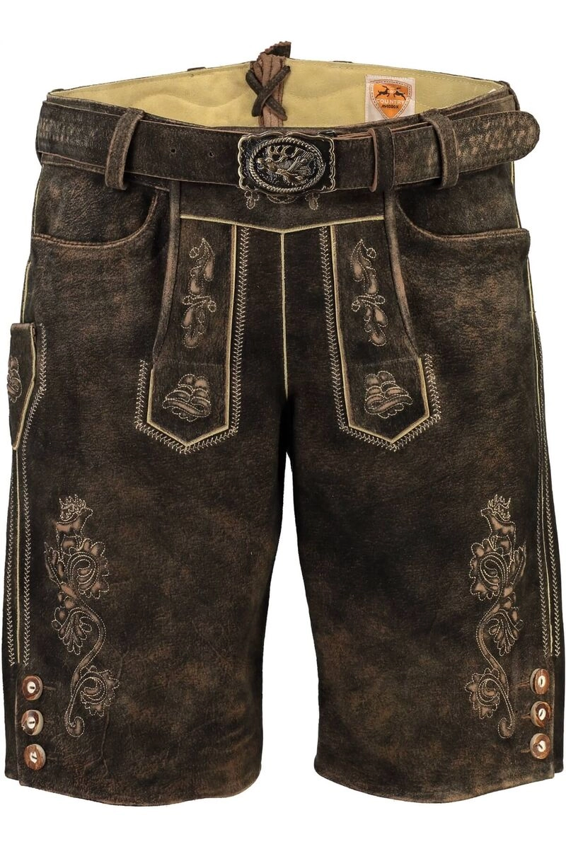 MADDOX Ledershorts Silberberg bisam  Ziegenveloursleder